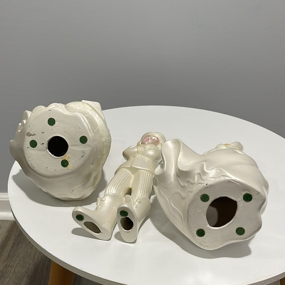 Christmas Mold Carolers Hand-painted Mid-century Modern Vintage Set of 3 - Picture 16 of 17